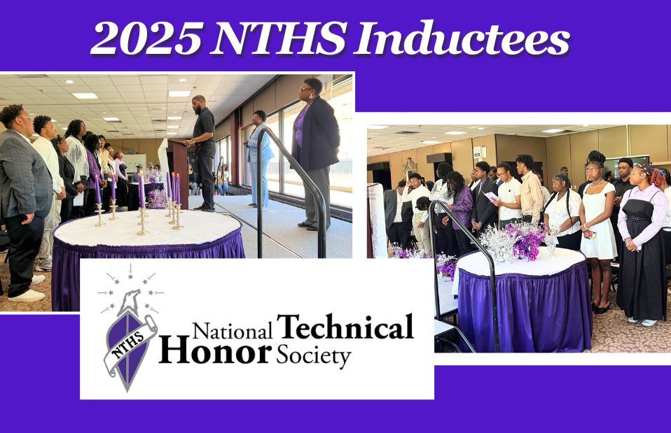 Selected students receive their NTHS Honor Awards with presentations